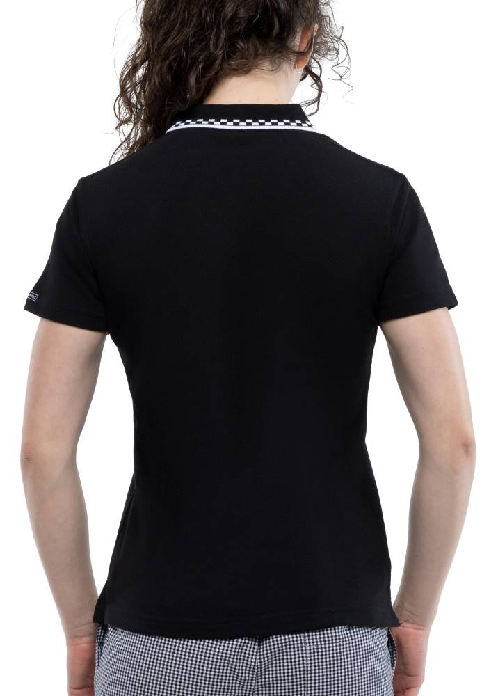 3475 - Chef's Polo Black/White