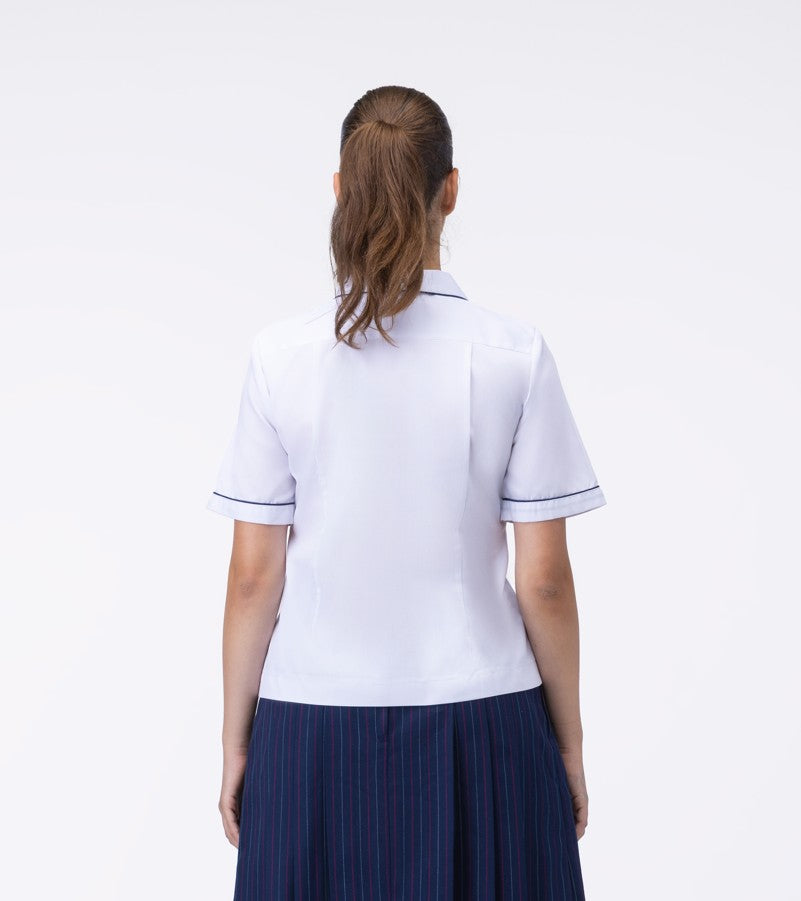 3480SBRW - SNR White SS Blouse (Yr 11-12)