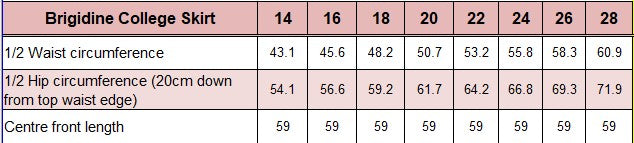 4915OL - Senior Stripe Skirt