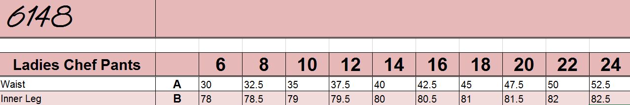 6148BR - Chef's Check Pants