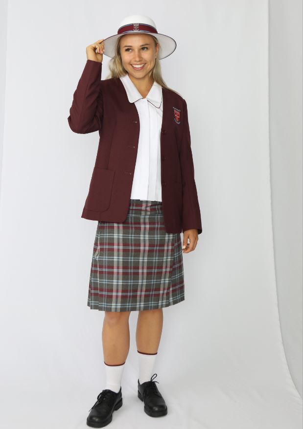 3449BRCSS - SNR White SS Blouse (Yr 11-12)