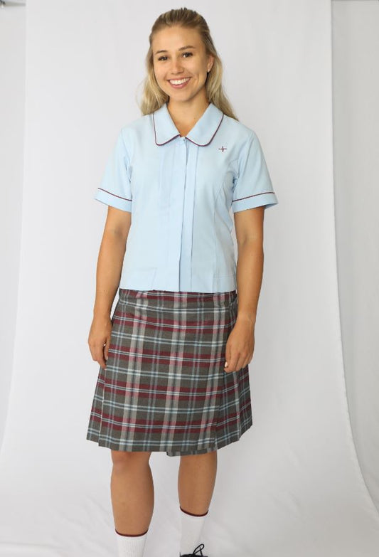 3449BRCJS - JNR Blue SS Blouse (Yr 7-10)
