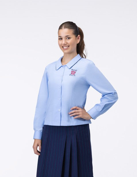 3480LBRS - JNR Blue LS Blouse (Yr 7-10)