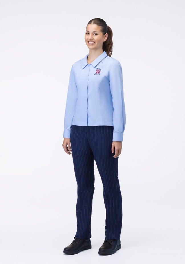 3480LBRS - JNR Blue LS Blouse (Yr 7-10)