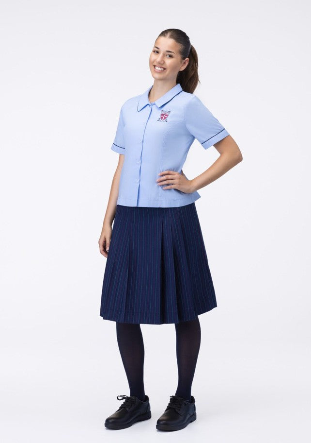 3480SBRS - JNR Blue SS Blouse (Yr 7-10)
