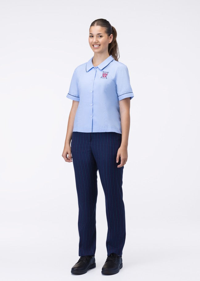 3480SBRS - JNR Blue SS Blouse (Yr 7-10)