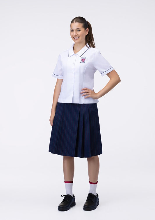 3480SBRW - SNR White SS Blouse (Yr 11-12)