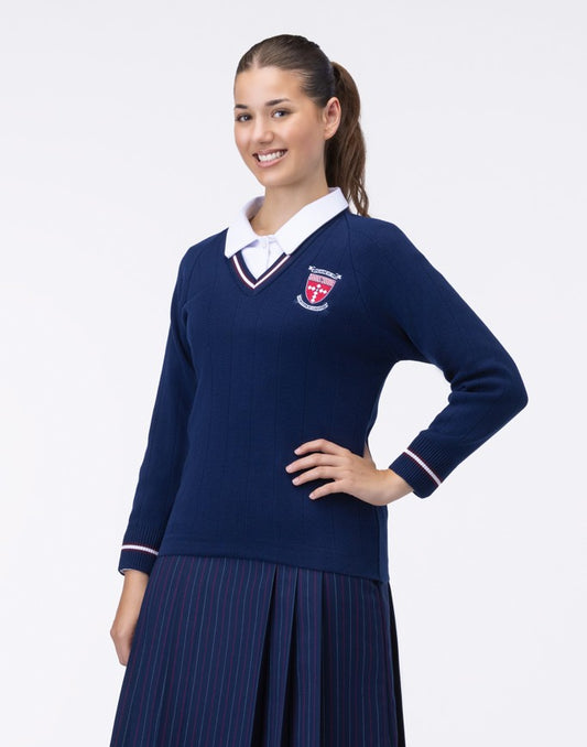 7042BR - Needle Out Jnr Navy Jumper