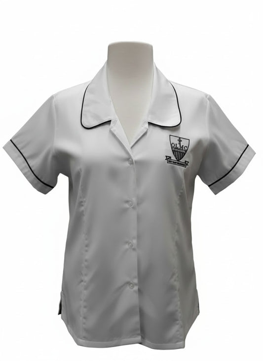 3985OL - SNR White SS Blouse